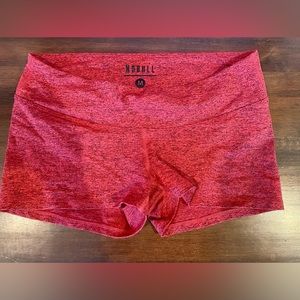 Nobull leader red shorts size medium